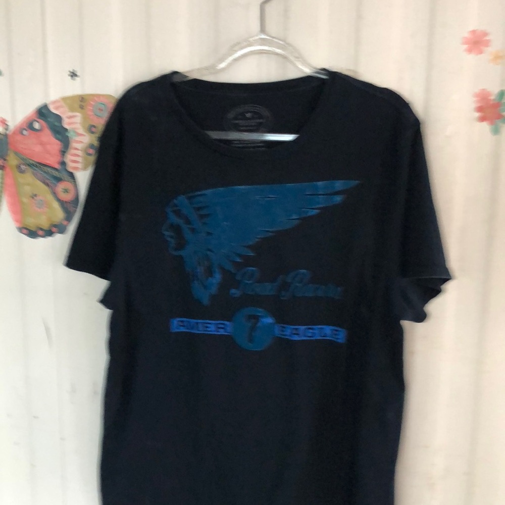 Black Men's Moto Road Racers T-Shirt American Eagle Outfitters Sz XL